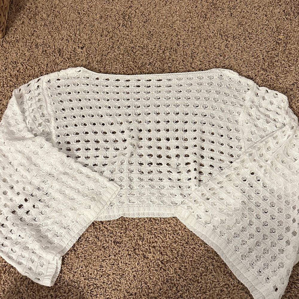 SHEIN White Crochet Top